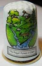 Thimble - 022 - bone china - The Royal Forest Dean 