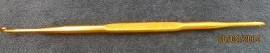 Aluminium -  2.2 en 2.5 mm - Haaknaald - goud -  gold crochet hook