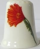 Vingerhoed - 063 - porselein - bloem - Thimble - flower