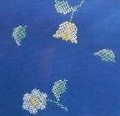 Dekservet met tulpen - blauw - Small tablecloth with tulips - blue