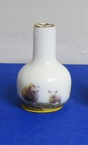 Miniatuur bolle Vaas met hals - 08 - Miniature round Vase with bottle neck