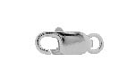 Lobster clasp - silver (925) - 12 mm