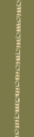 Ketting zilver - 1 meter, 2.5 mm - Chain silver