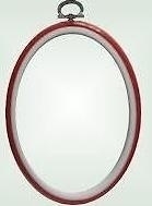 Flexi hoop - oval - red - 14 x 10 cm