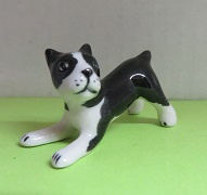 Miniatuur Hond, zwart en wit - Miniature Dog, black and white