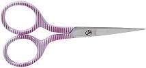 Scissors - pink stripes - 9 cm