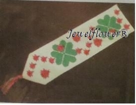 Jewelflower® - Boekenlegger - Klavertje vier en Lieveheersbeestjes - Shamrock and Ladybirds