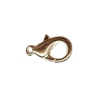 Lobster clasps - silver - 13 mm - 3 pcs