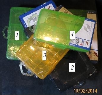 Kunststof doos maat 4 - groen - Storage box size 4 - groen