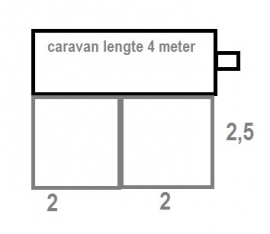 Voortentvloer 2,5 x 4