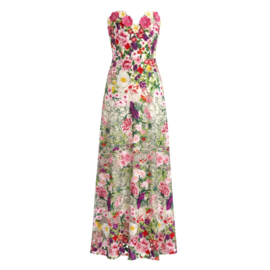 MULTI FLOWER STRAPLESS JURK  By Yessey