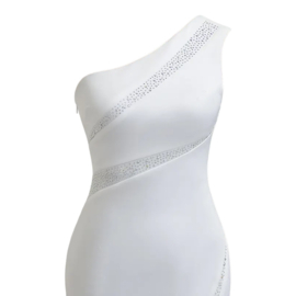 ONE SHOULDER WHITE  AVONDJURK By Yessey