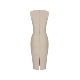 STRATA NUDE BANDAGE DRESS By Yessey