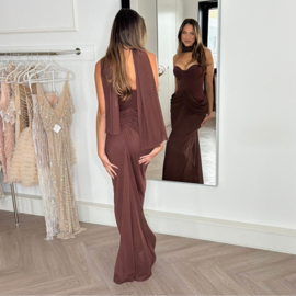 BRUINE BRUILOFTSJURK STRAPLESS By Yessey