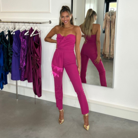 IN TRANCE HOTPINK JUMPSUIT By Yessey