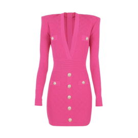 BALM HOTPINK LONG SLEEVES DRESS By Yessey