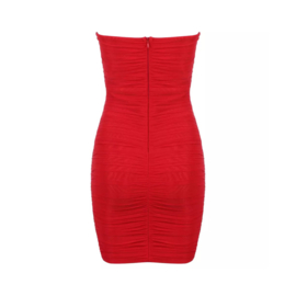 COLETTE STRAPLESS RED DRESS  By Yessey
