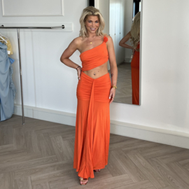 ORANJE ZOMER JURK  By Yessey