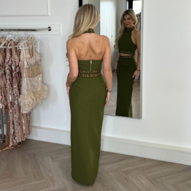 OLIVE GLAM PARTYOUTFIT By Yessey