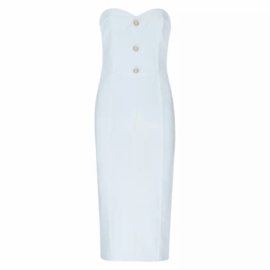 SHARNA WHITE STRAPLESS DRESS By Yessey