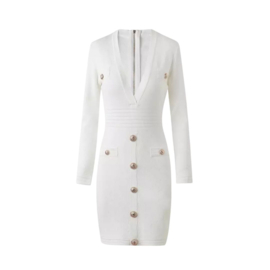 BALM WHITE LONG SLEEVES DRESS By Yessey