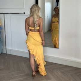 GELE ZOMER JURK  By Yessey