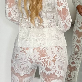 LACE & GLAM WHITE SUIT  By Yessey