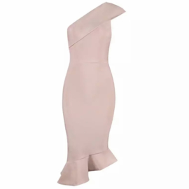 BRIANA BEIGE BANDAGE DRESS  By Yessey