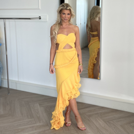 GELE ZOMER JURK  By Yessey