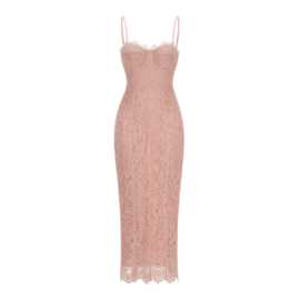 ROZE KANTEN BRUILOFTSJURK By Yessey