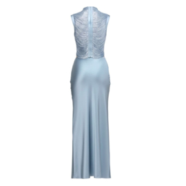 LICHTBLAUWE FRINGES SATIN SET By Yessey
