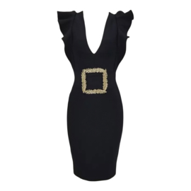 SABLE BLACK BANDAGE  DRESS By Yessey
