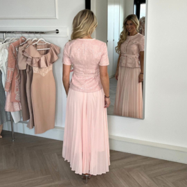 ROZE TWEED PLISSÉ GLAM SET By Yessey