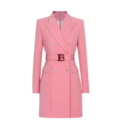 B BELT BLAZER  DRESS PINK By Yessey