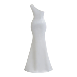 ONE SHOULDER WHITE  AVONDJURK By Yessey