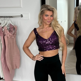 PAARSE PAILLETTEN TOP By Yessey