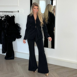 BLACK WITH TOUCH OF GOLD SUIT  By Yessey