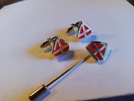 mijter Manchetknopen  en Pin