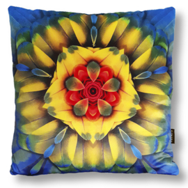 Cushion cover velvet SCARLET MACAW