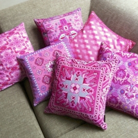 Housse coussin velours Rose DAME ROSE