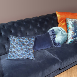 Darkblue velvet cushion cover STARRY NIGHT BUTTERFLY