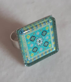 Cabochon Ring MEERGRÜN aqua