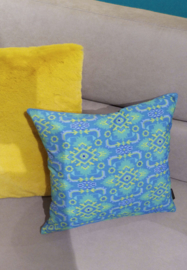 Turquoise velvet cushion cover TURQUOISE