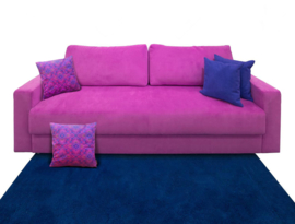 Housse coussin velours Violette POURPRE