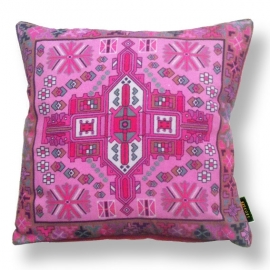 Housse coussin velours Rose ORCHIDÉE