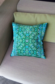 Housse coussin velours Verte COLIBRI VERT