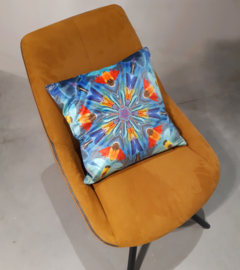 Cushion cover velvet HARLEQUIN MACAW