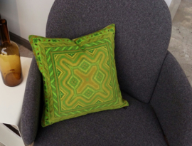 Housse coussin velours Verte PÉRIDOT