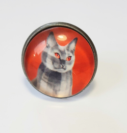 Cabochon-Ring Katze CALICO