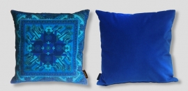 Blue velvet cushion cover ROYAL BLUE